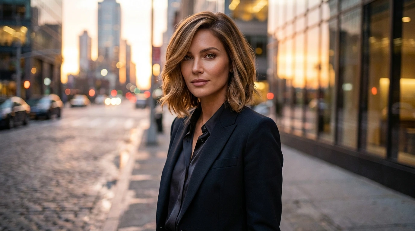 12. Half-Up Short Hair