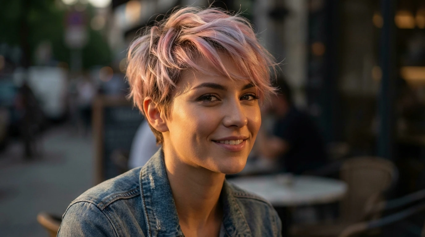 2. Textured Pixie Cut