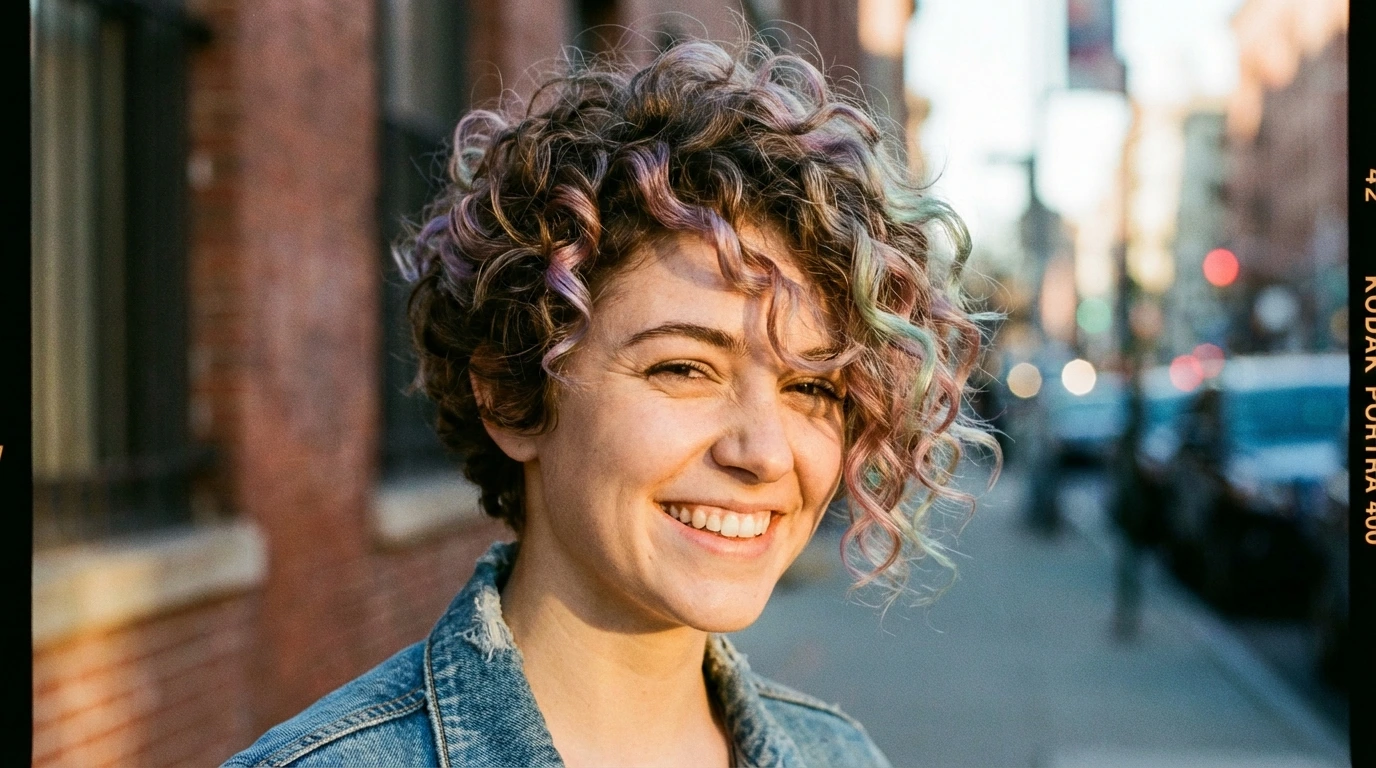 5. Curly Pixie