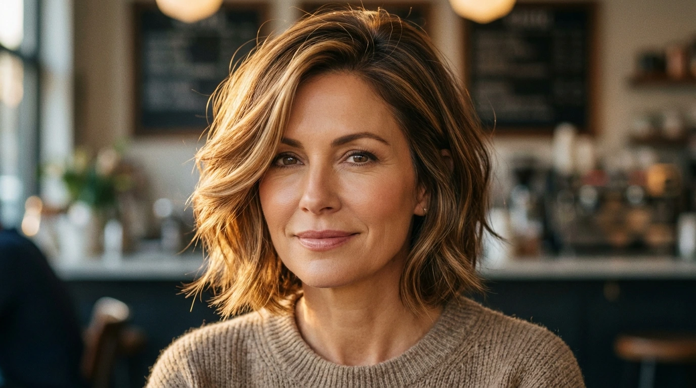 6. Side-Swept Bob