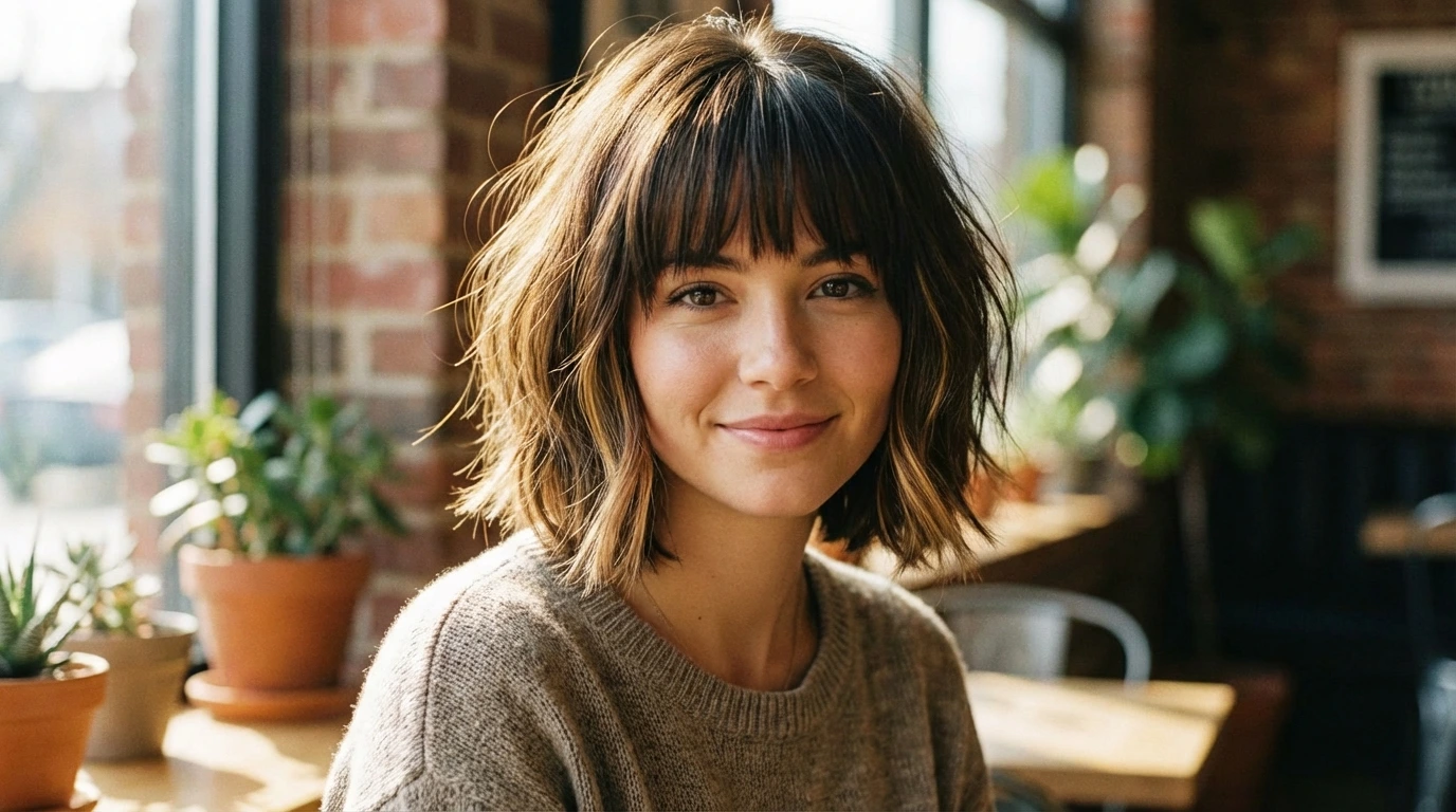 9. Bob with Bangs