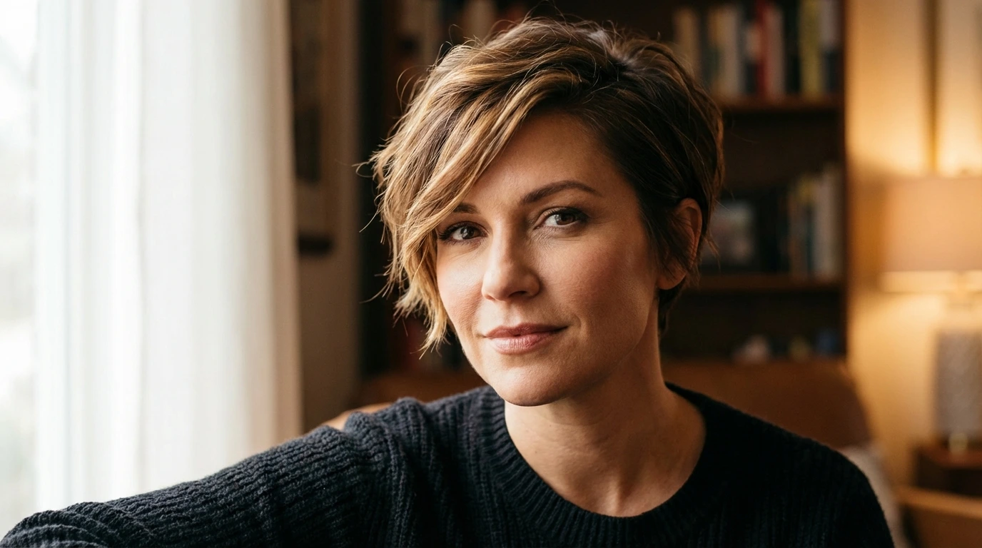 1. Textured Pixie Cut