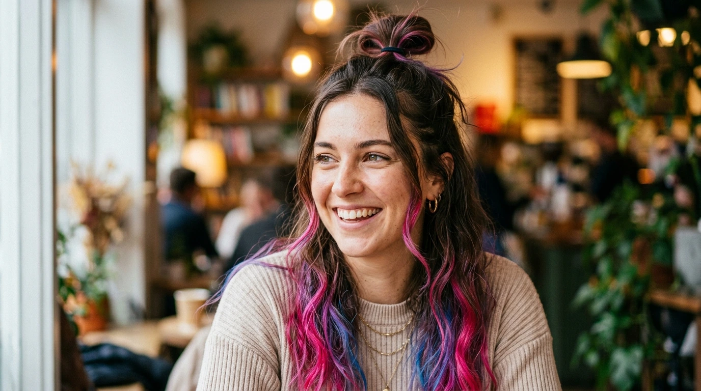 12. Half-Up Top Knot