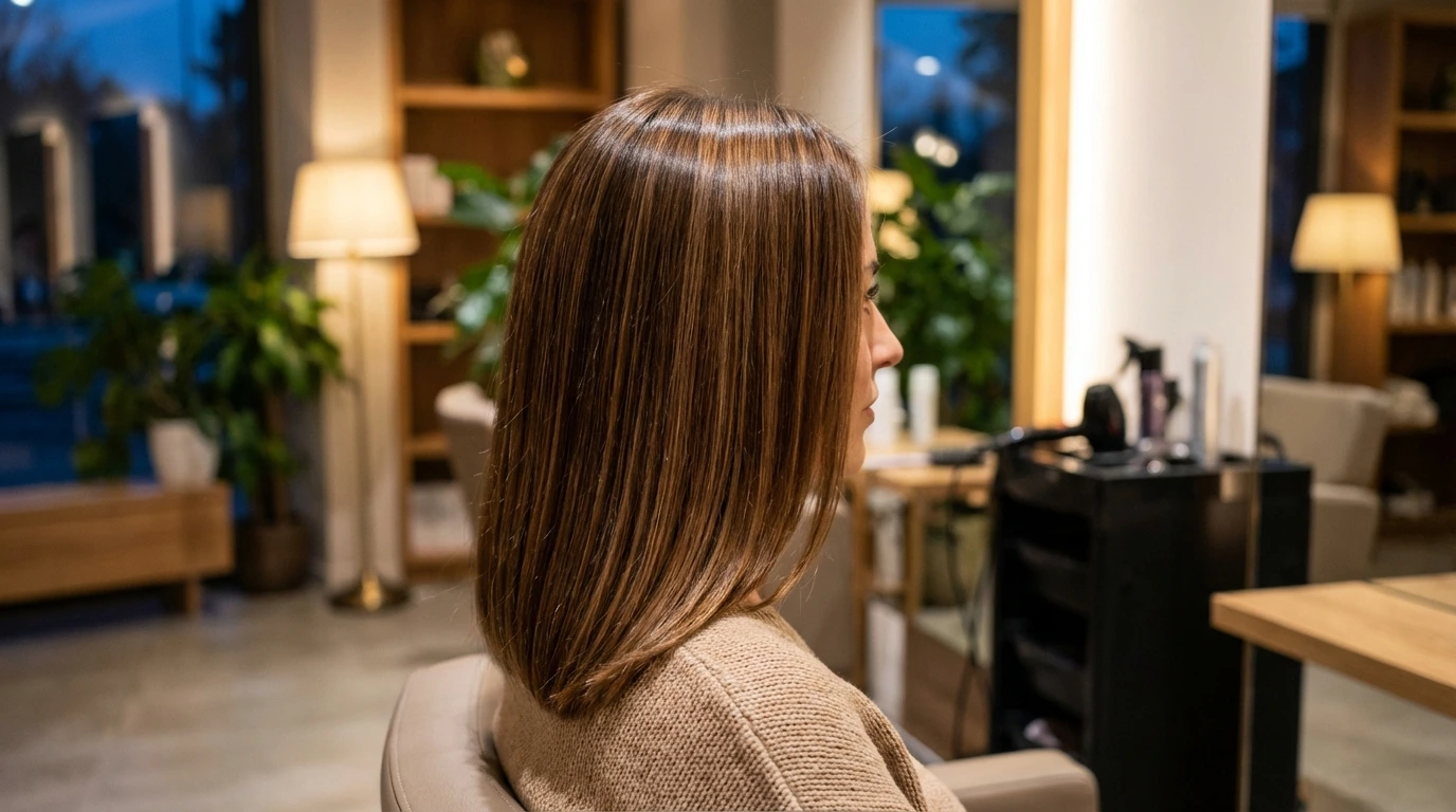 6. Smooth Shoulder-Length Cut