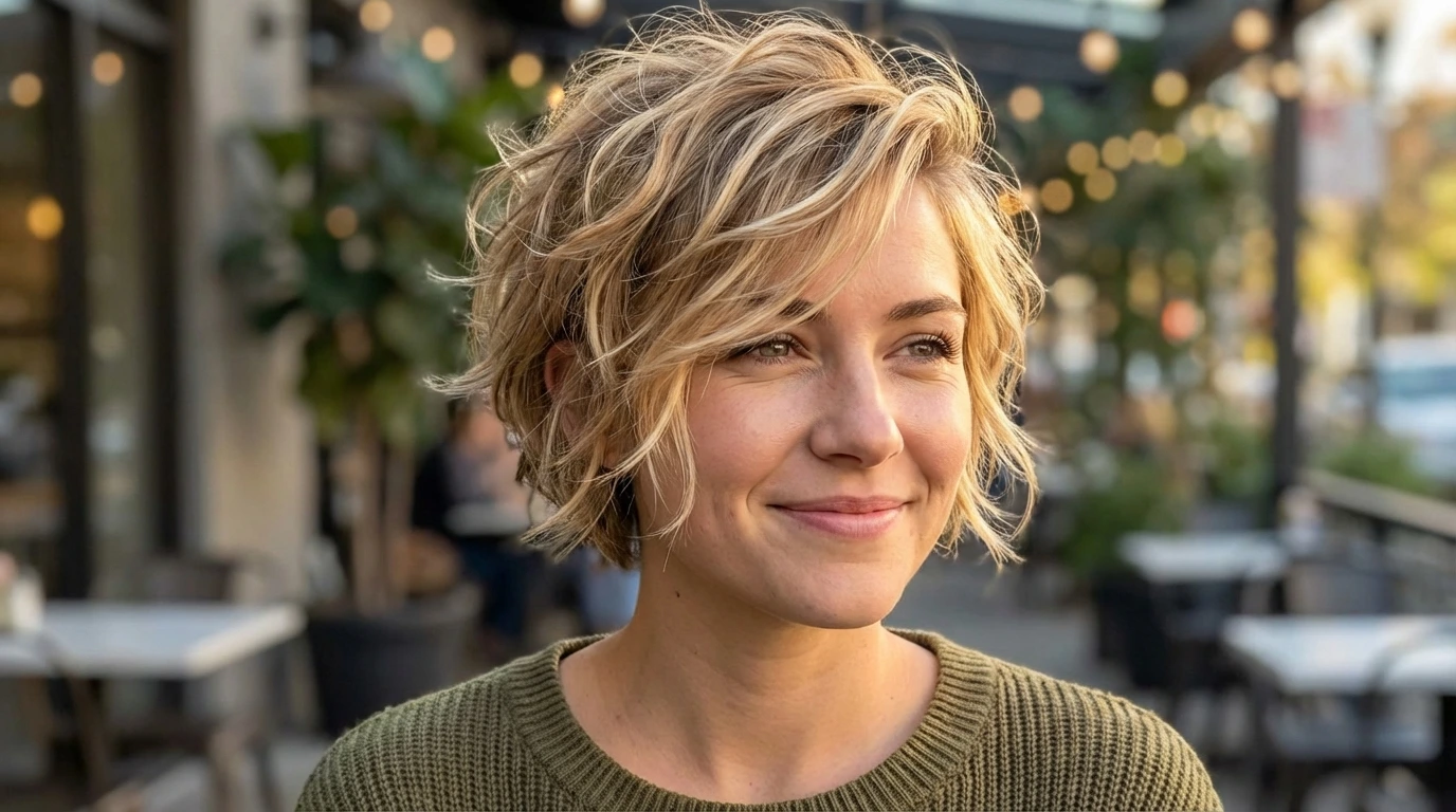 2. Textured Pixie Cut