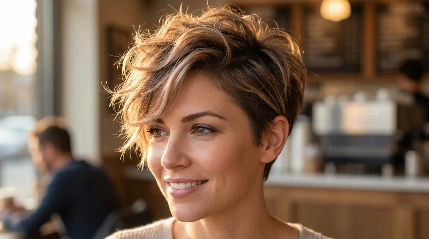 2. Textured Pixie