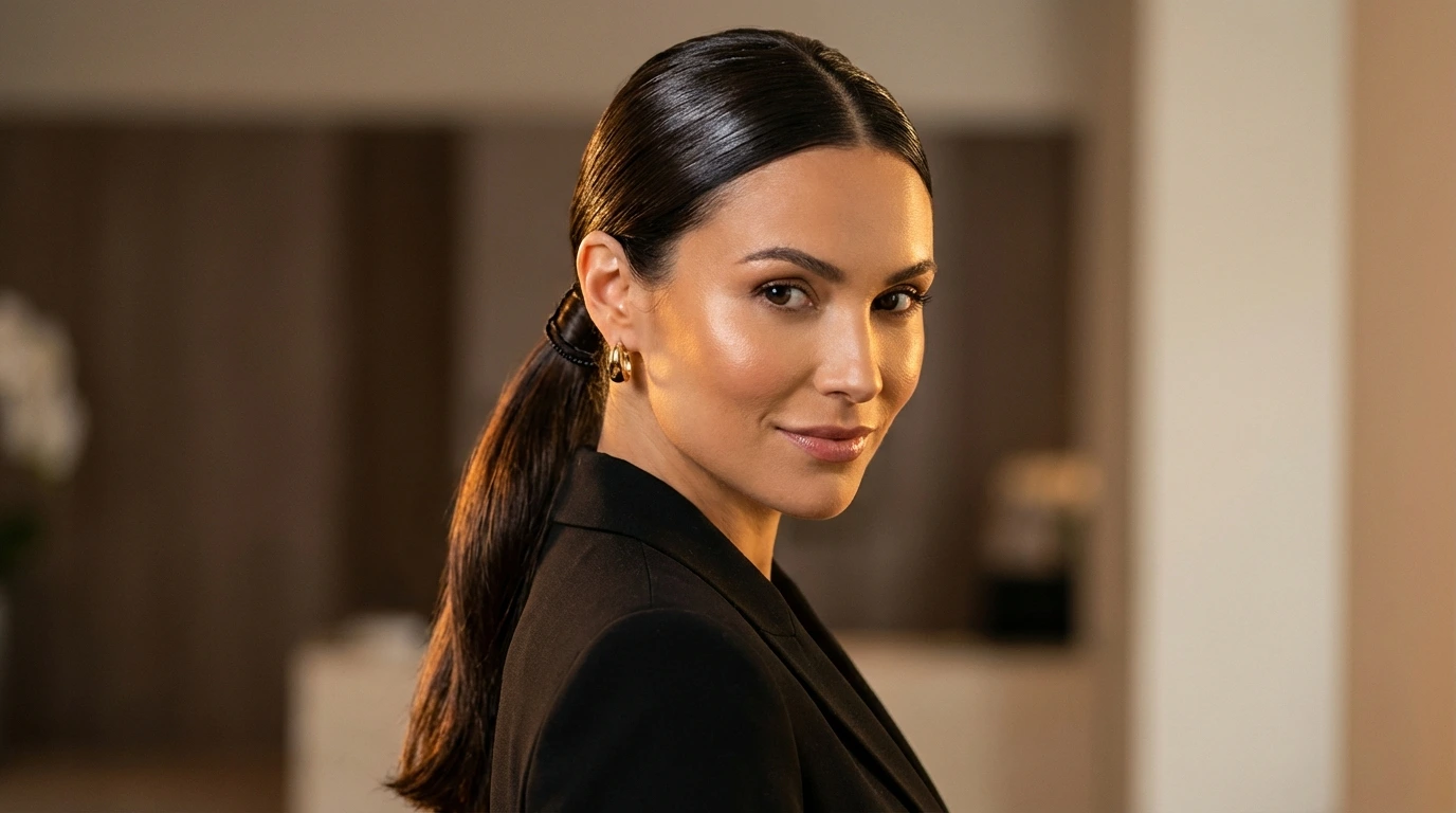 10. Sleek Side Ponytail