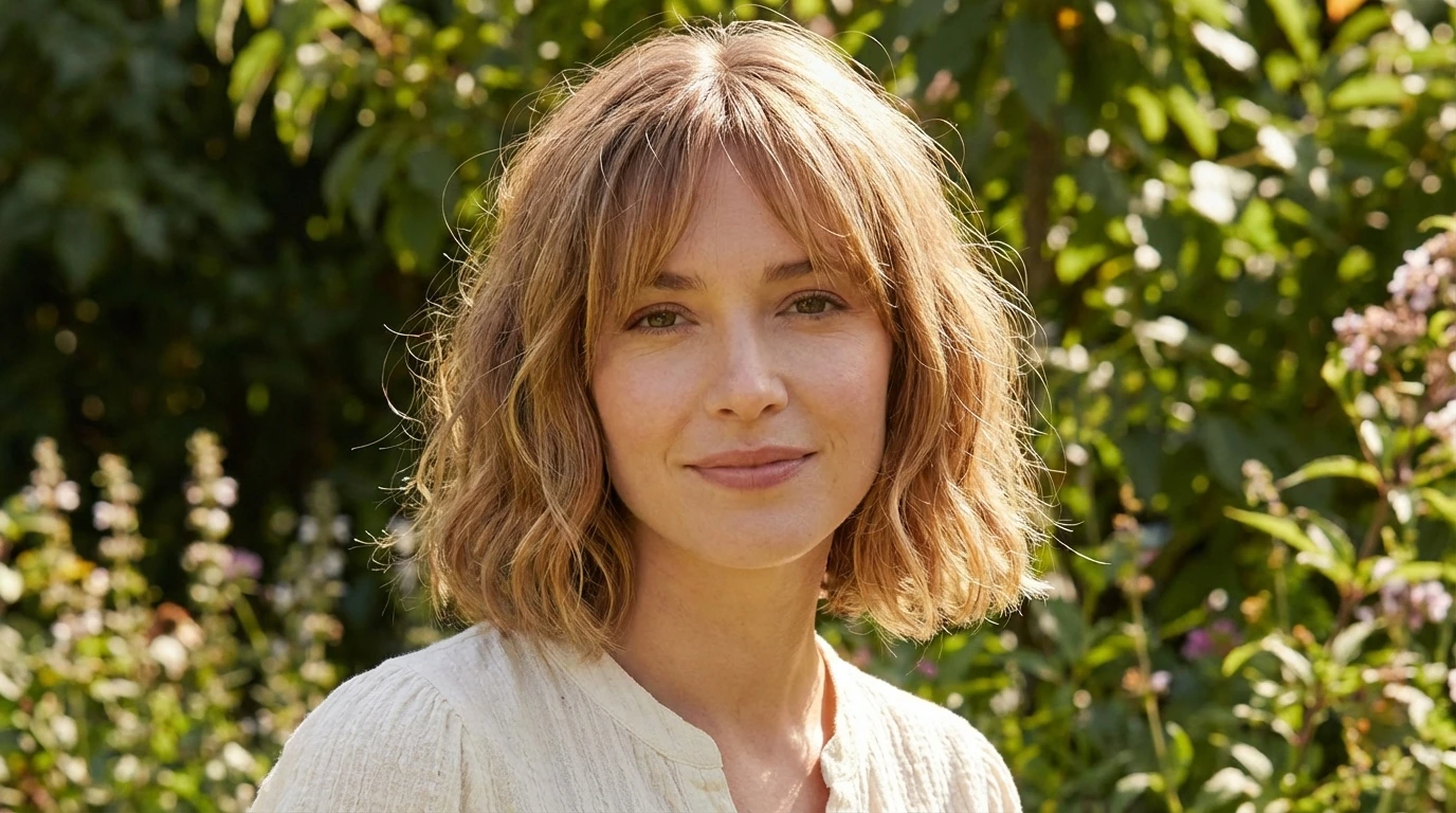 10. Wispy Bangs with Bob