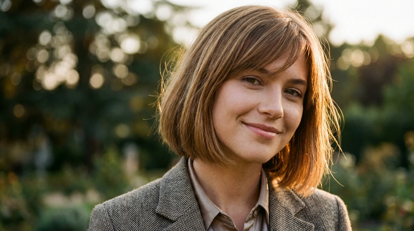 8. Side-Swept Bangs