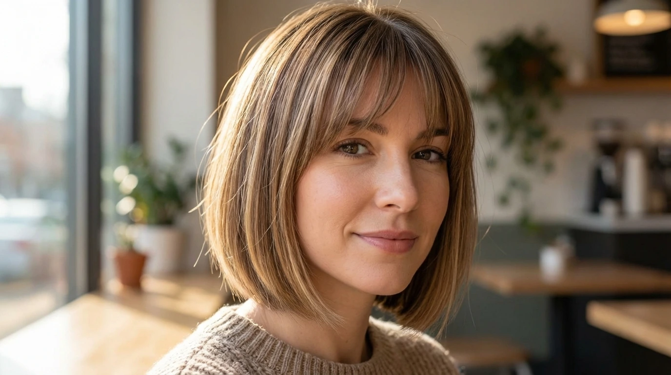 11. Soft Fringe Bob