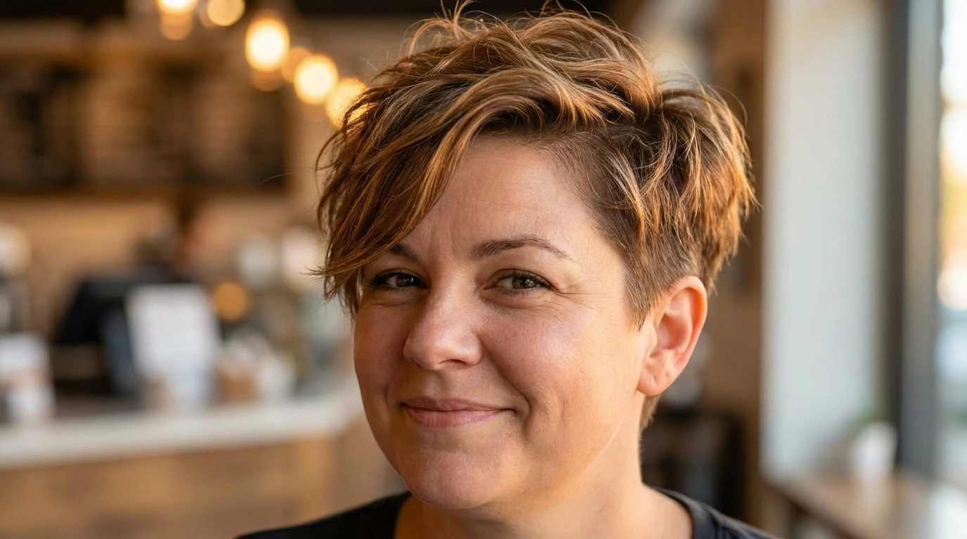 1. Textured Pixie Cut