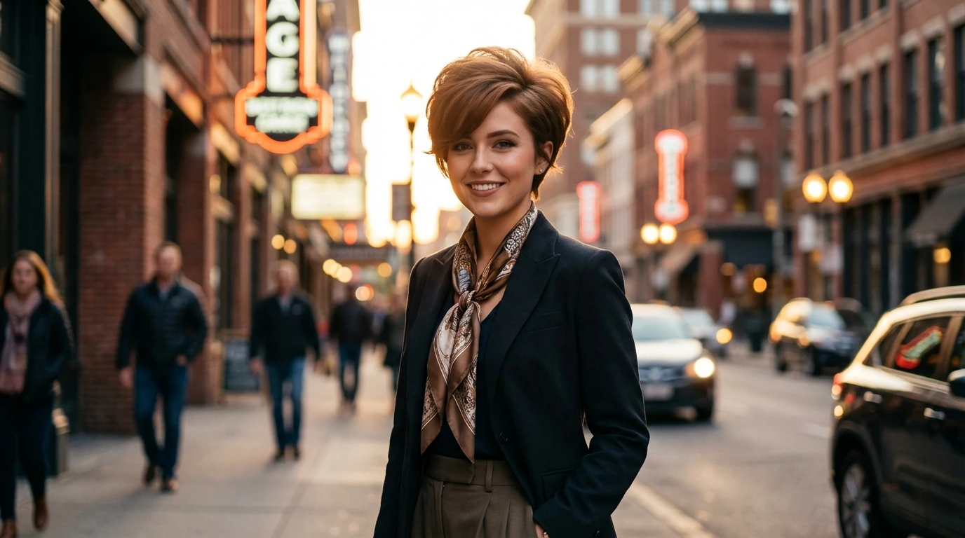 9. Bouffant Pixie