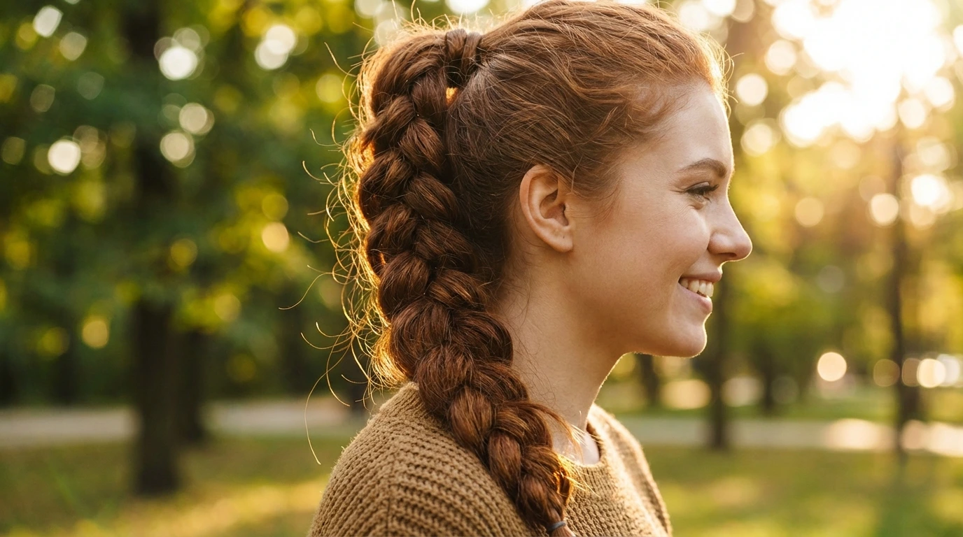 Simple Braided Ponytail