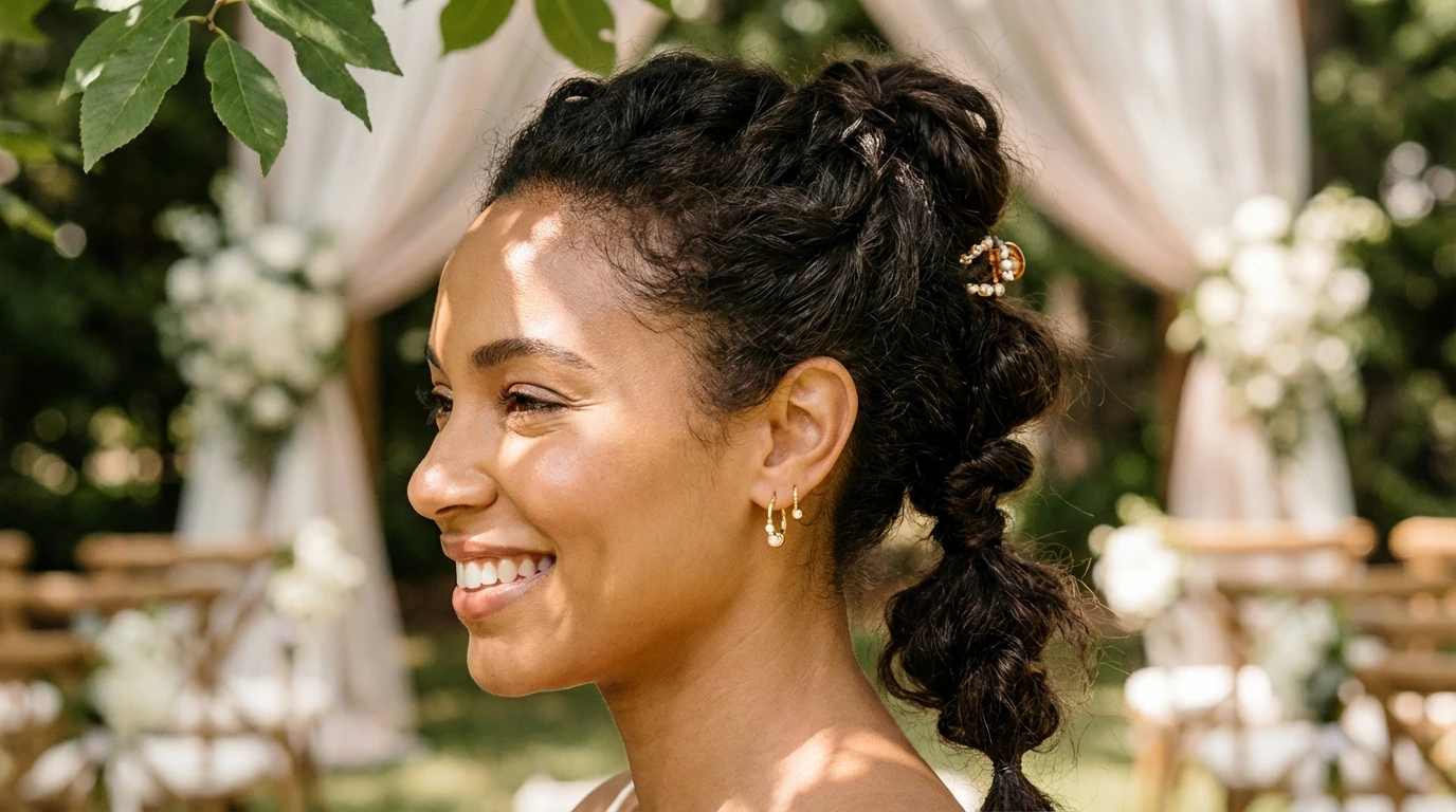 Messy Ponytail with a Twist