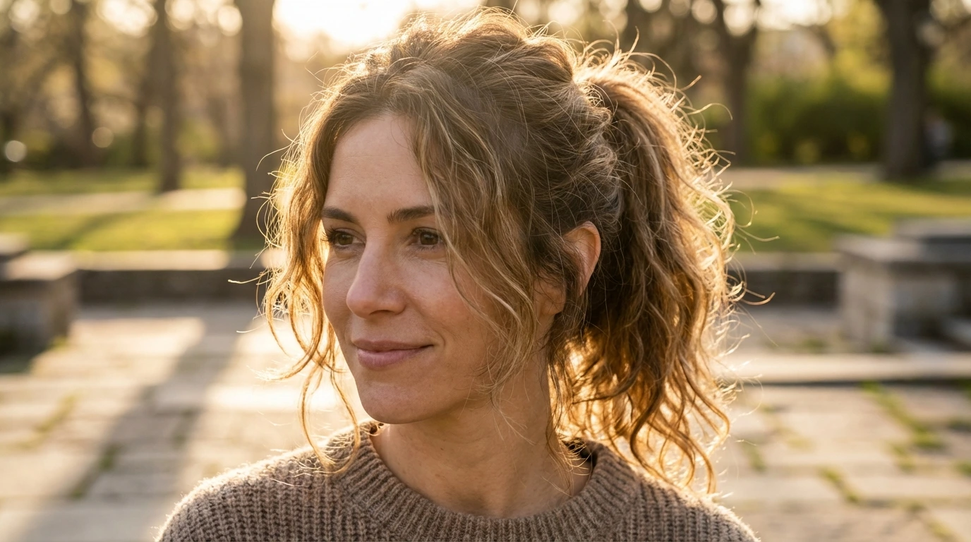 Textured Messy Ponytail