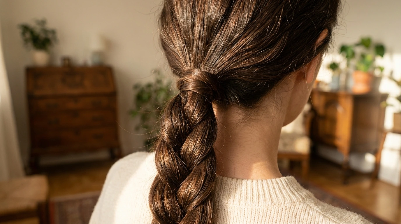 Simple Braided Ponytail