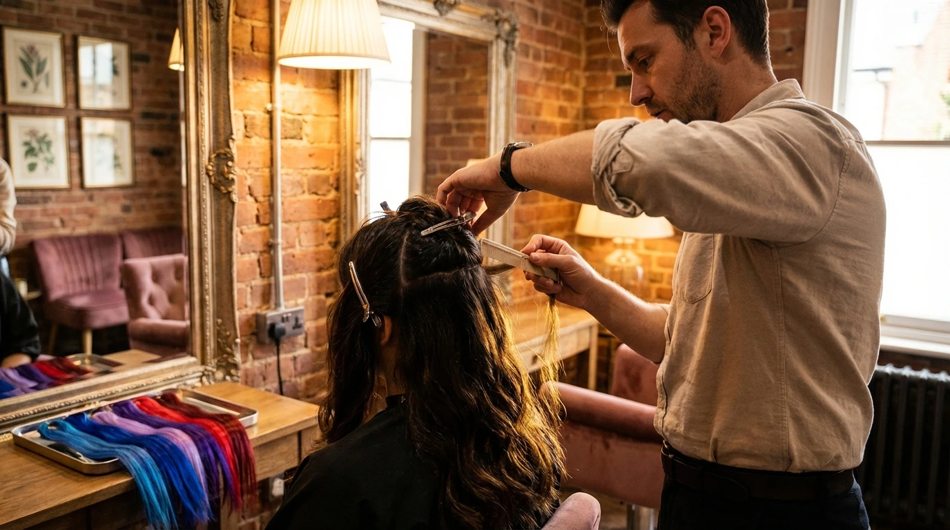 Applying the Hair Extensions