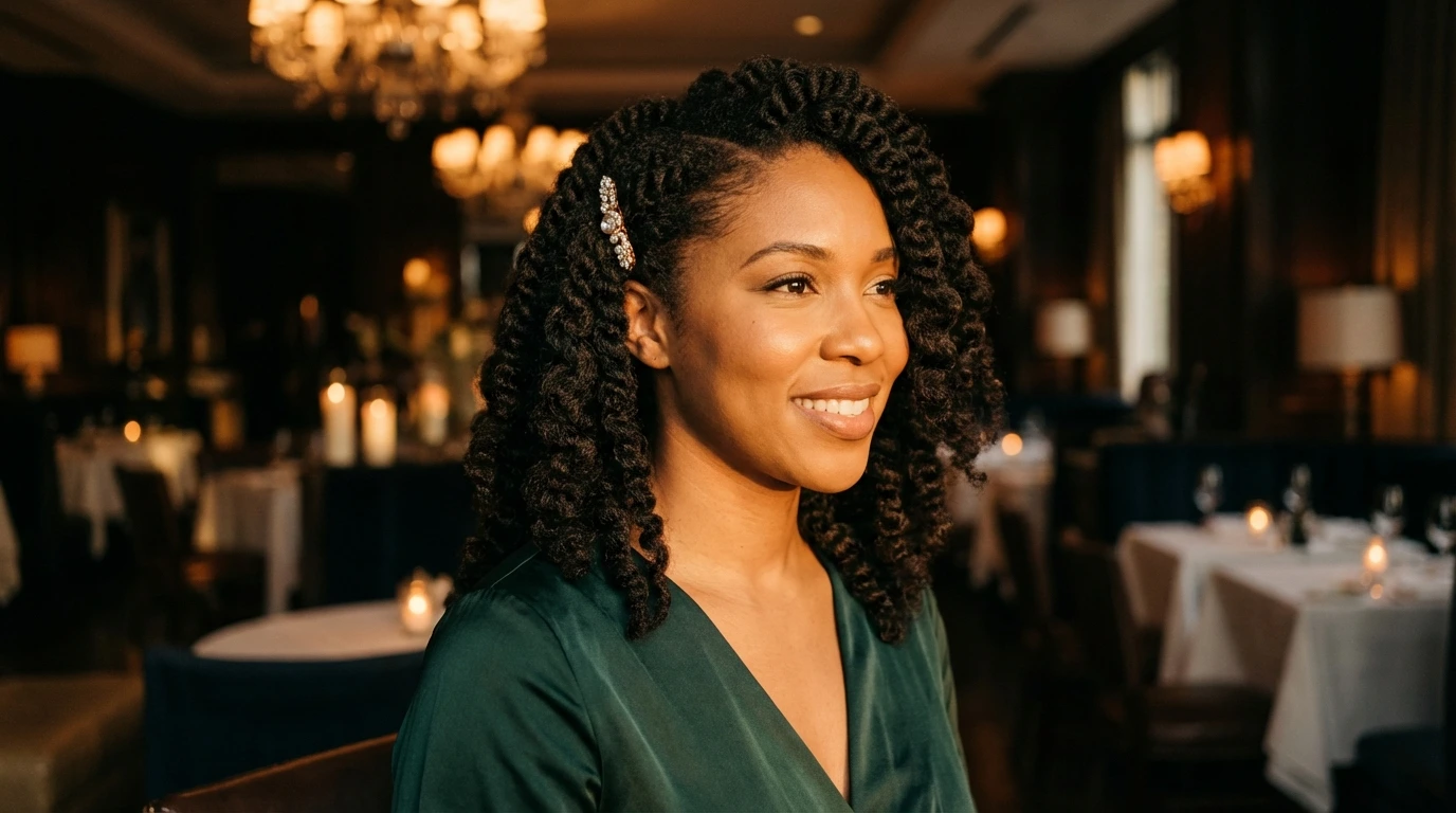 Side-Swept Twist-Out