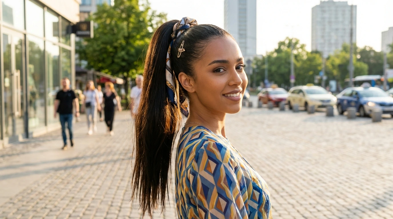 How to Style Your Accessorized Ponytail