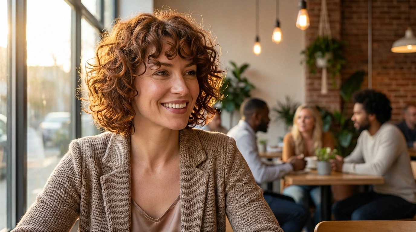 Curly Bob with Layers