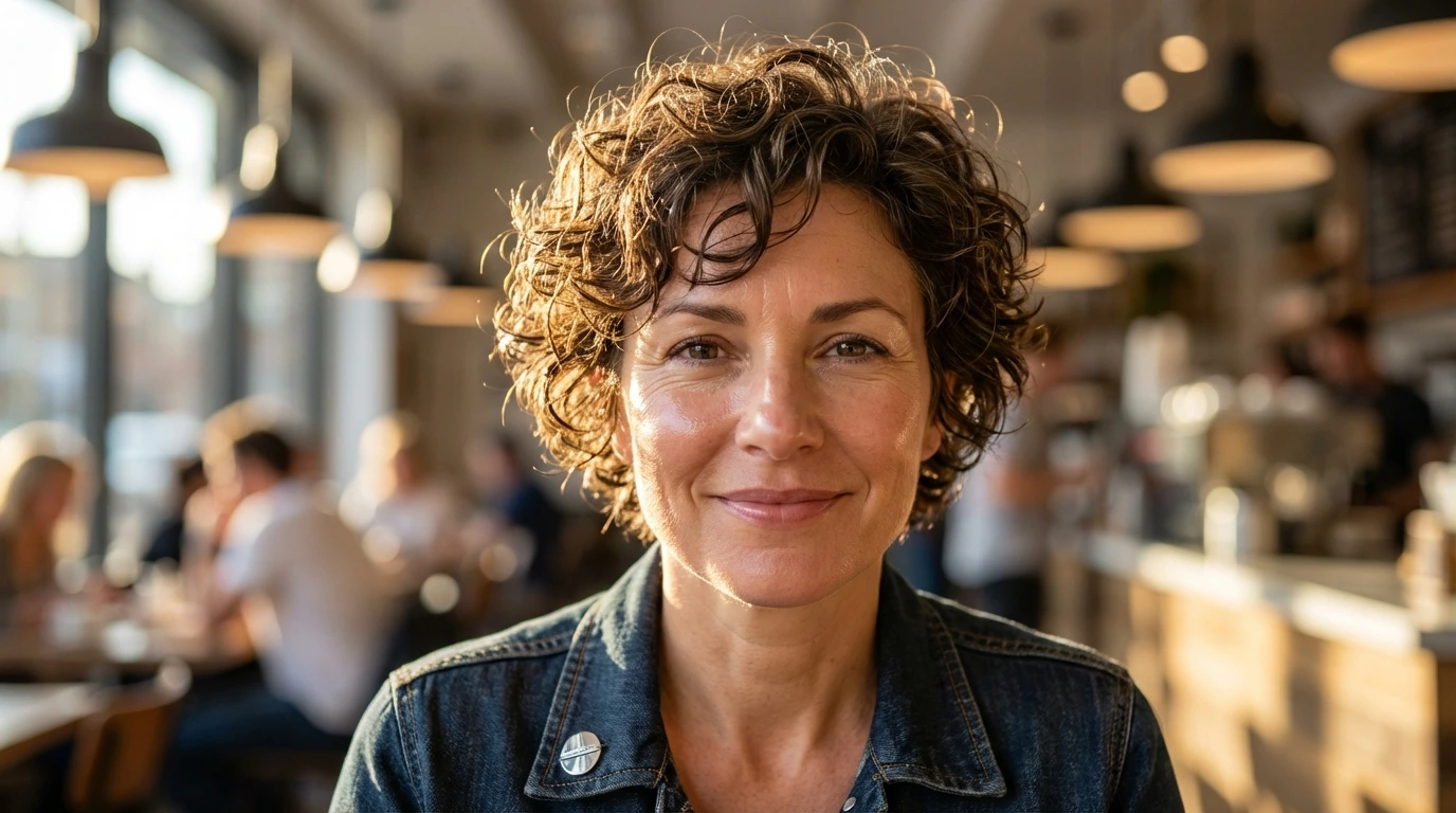 Curly Pixie with Layers