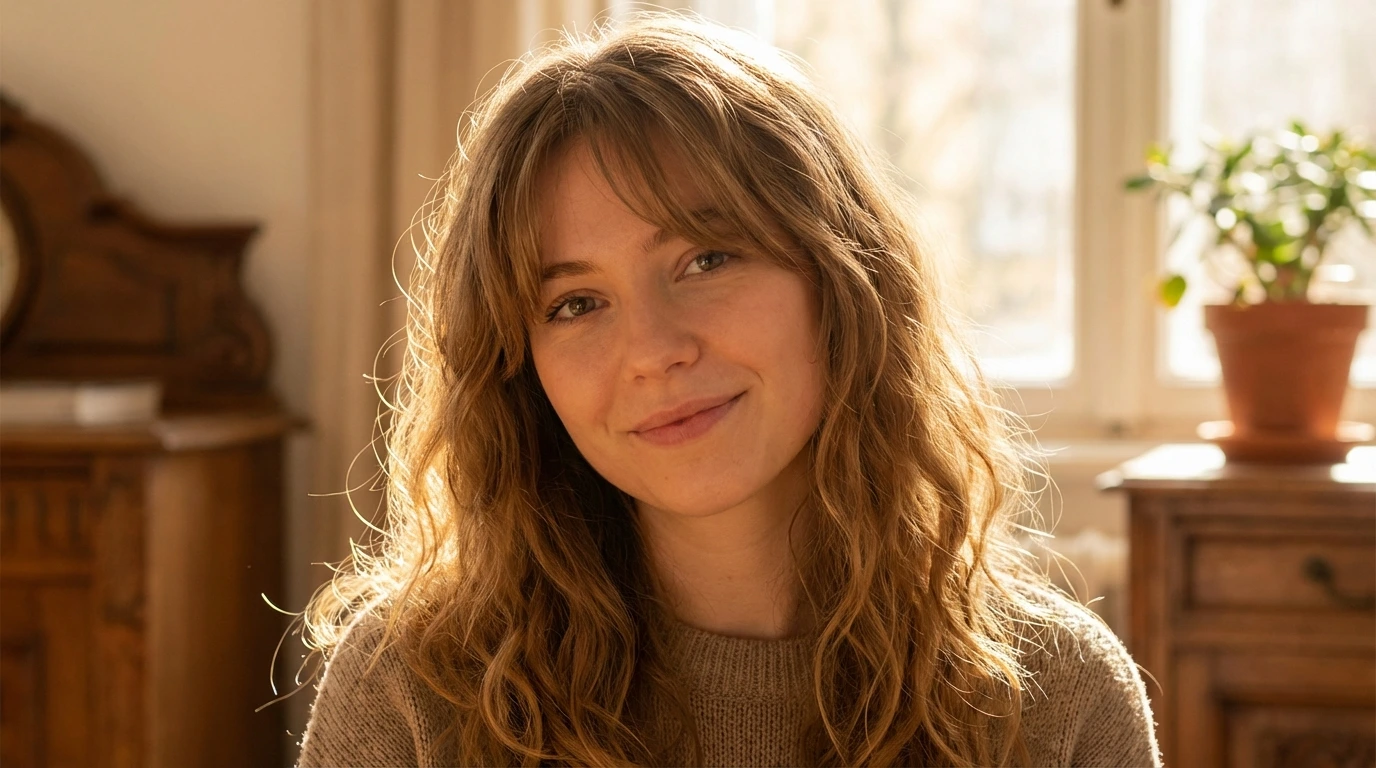 Long Layers with Bangs