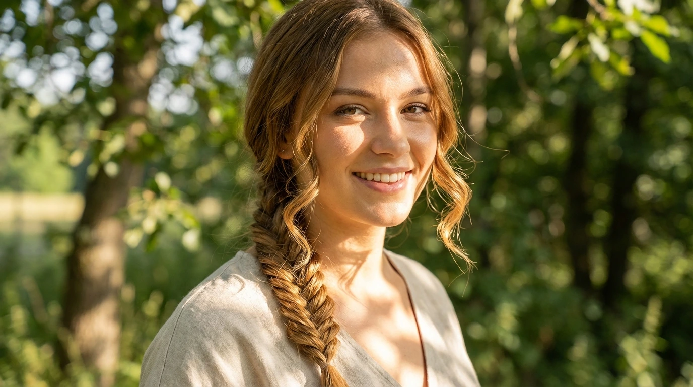 Braided Shoulder Length Hair