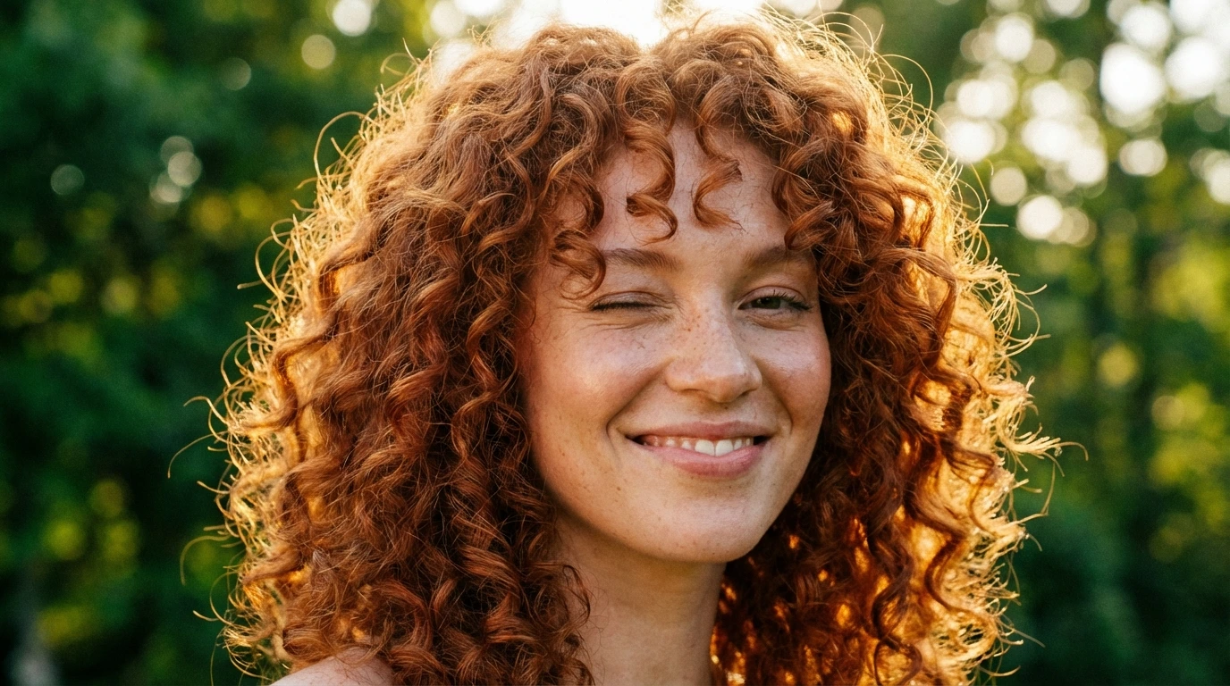 Curly Shoulder Length Hair