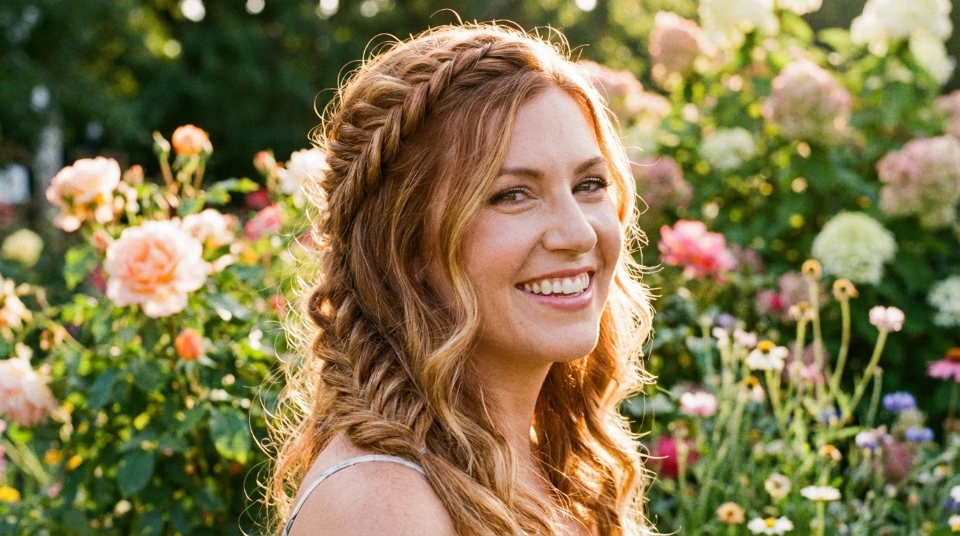 Half-Up, Half-Down Style