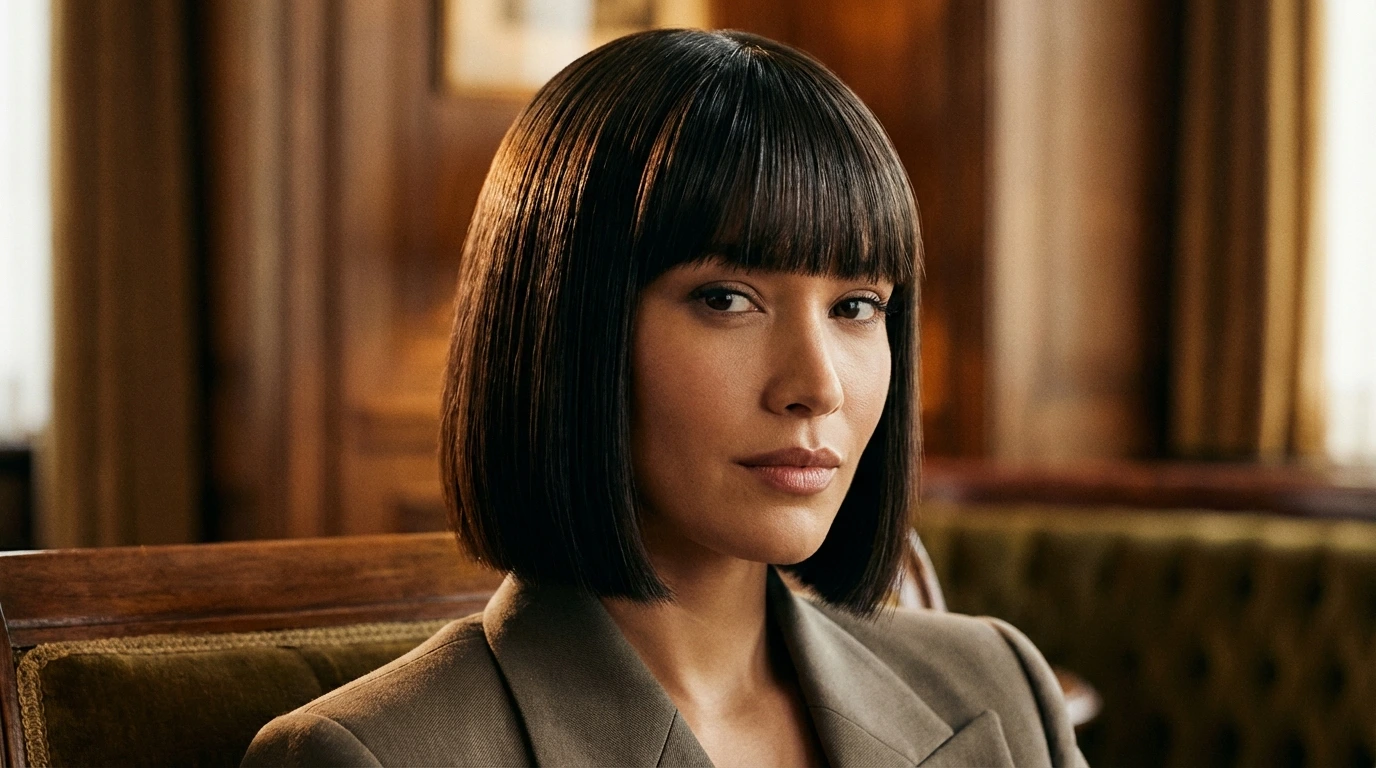 Classic Blunt Bob with Straight Bangs