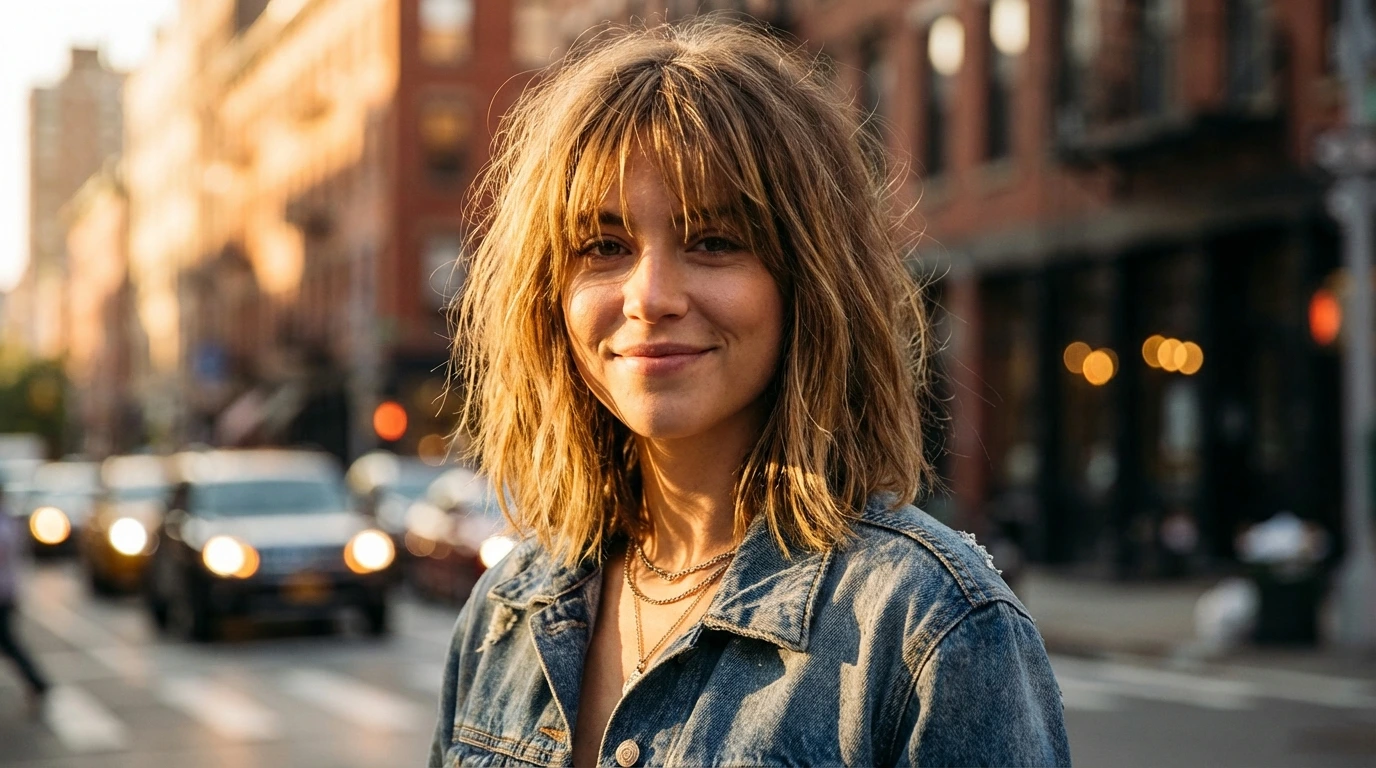 Long Bob (Lob) with Wispy Bangs