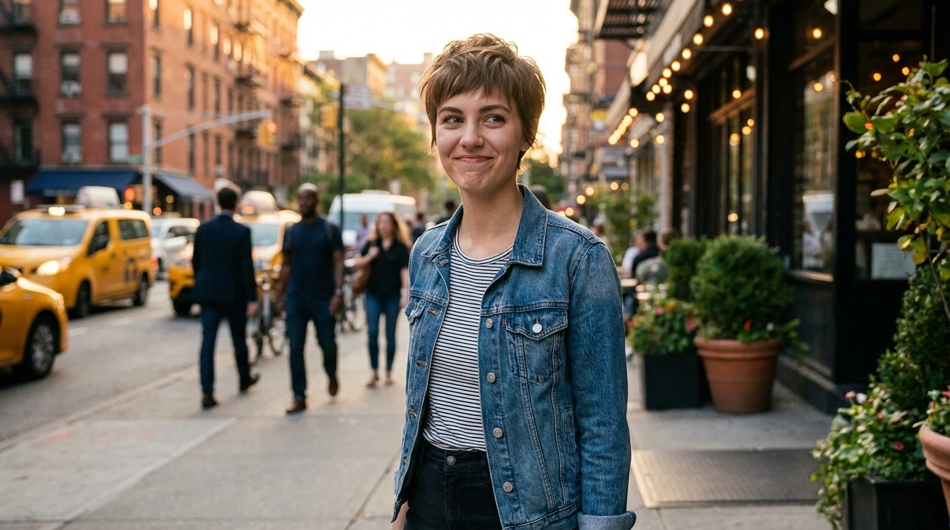 Messy Pixie with Bangs