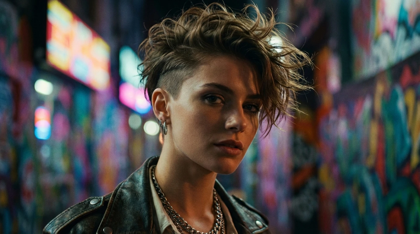 Messy Pixie with Undercut