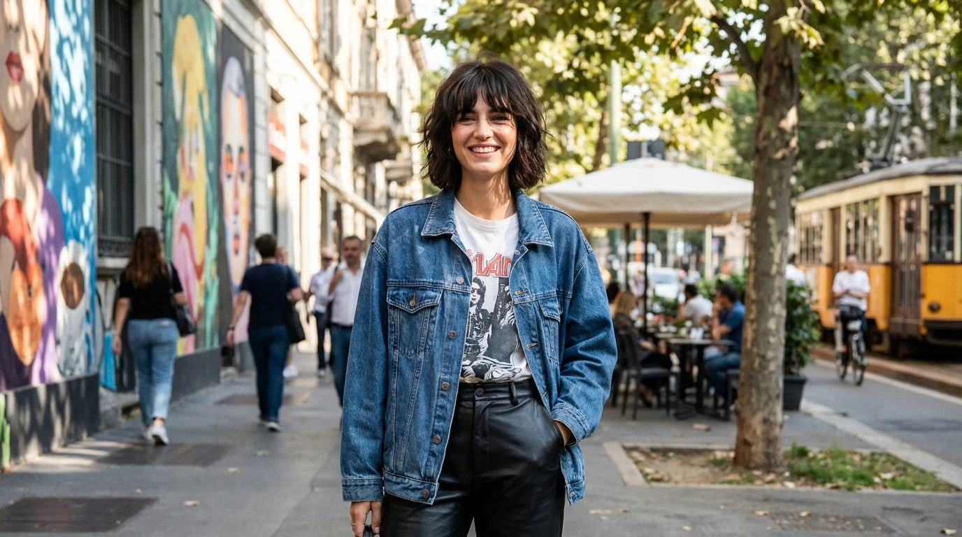 Bob with Choppy Curtain Bangs