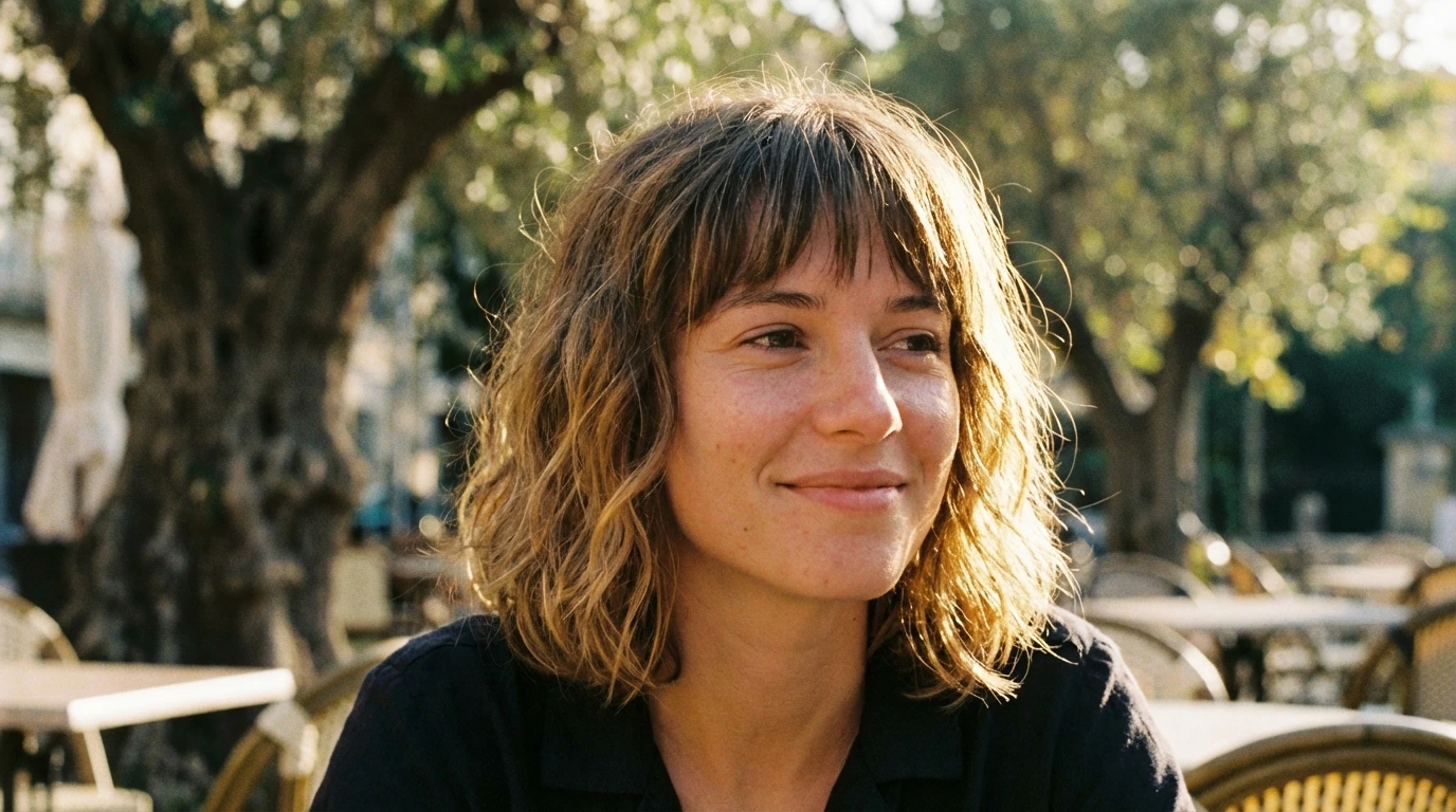 10. Shaggy Bob with Fringe Bangs