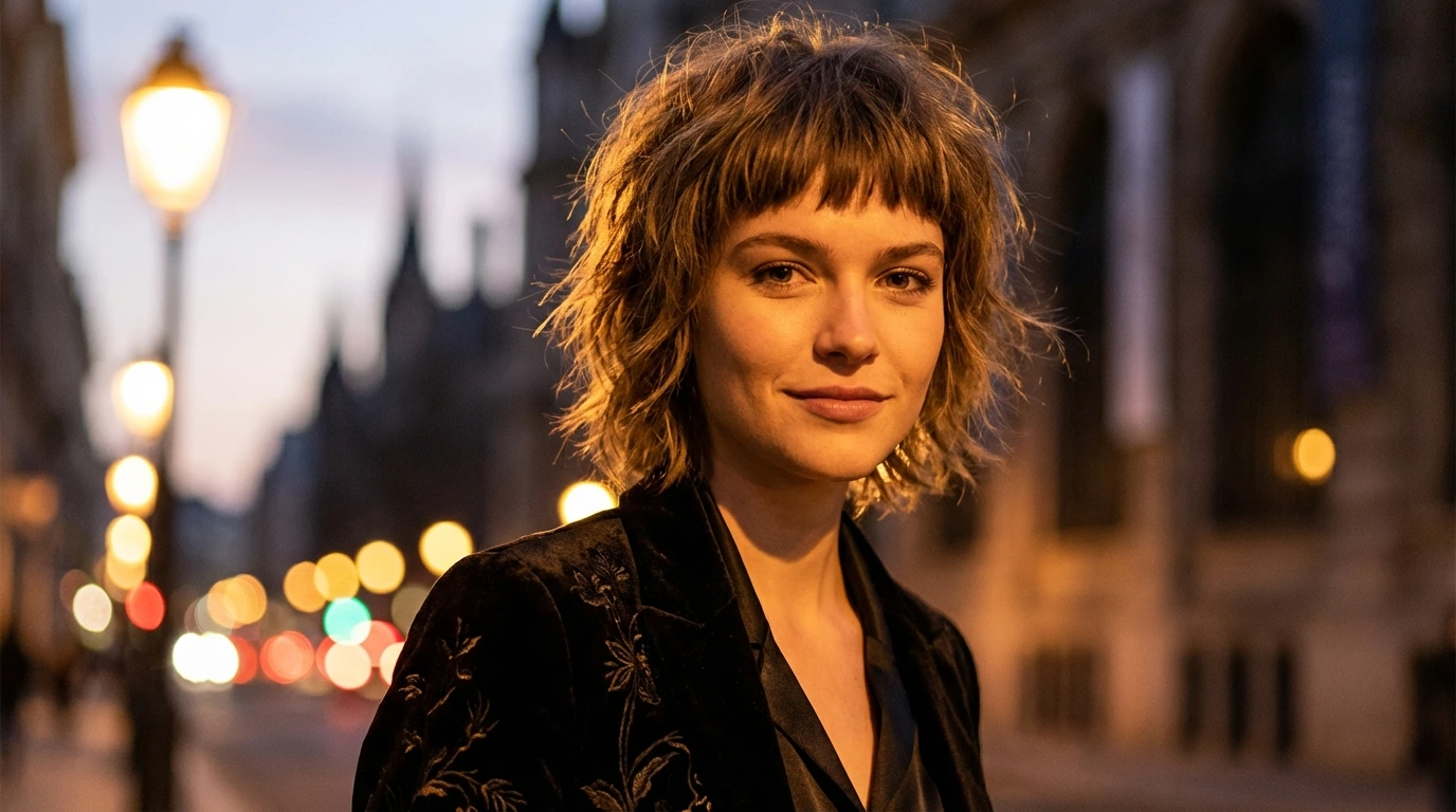 3. Short Shag with Blunt Bangs