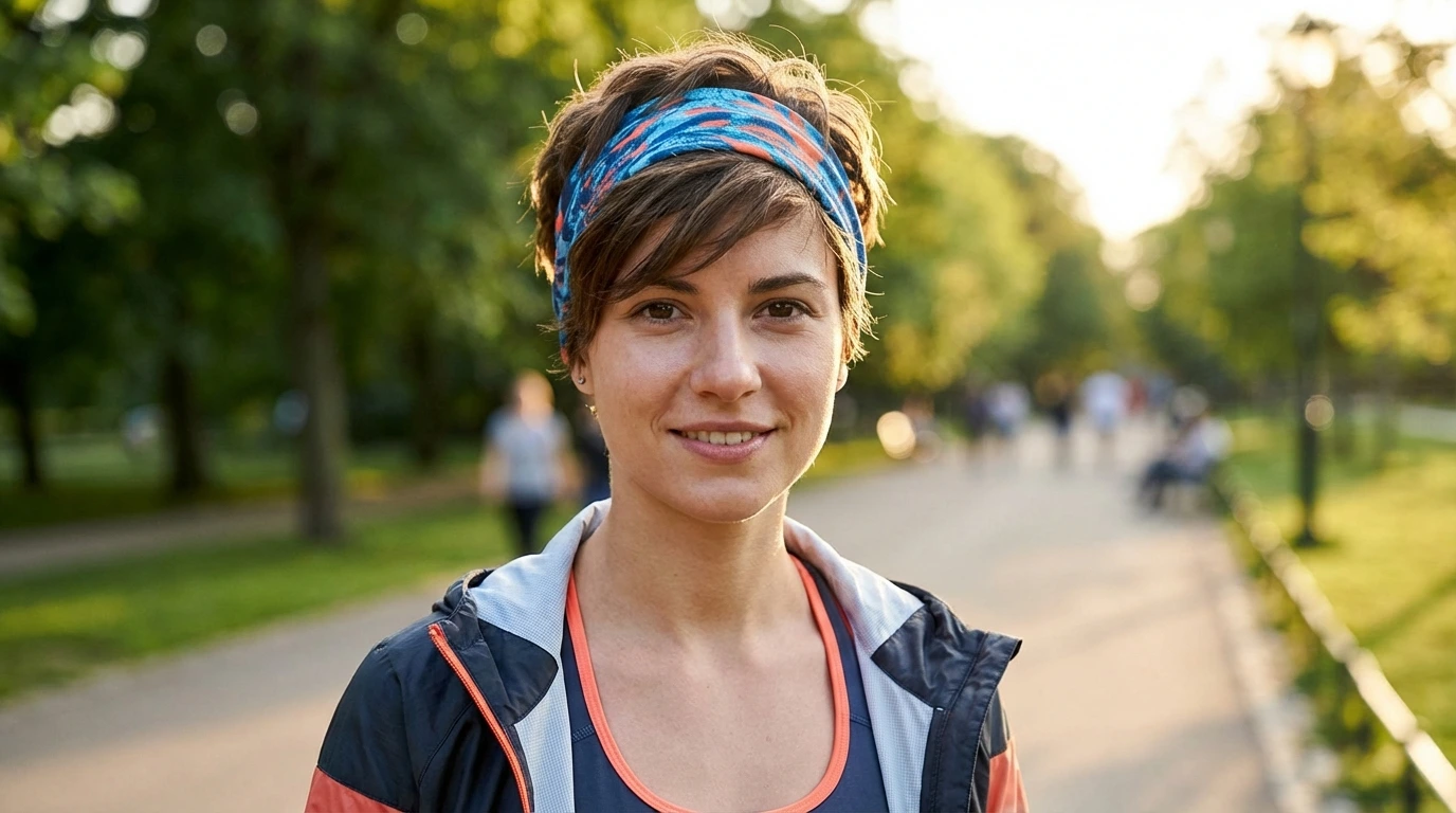 Sporty Pixie with Side-Swept Bangs