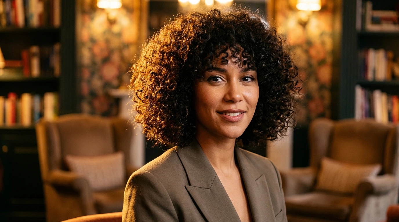 3. Curly Bob with Layers