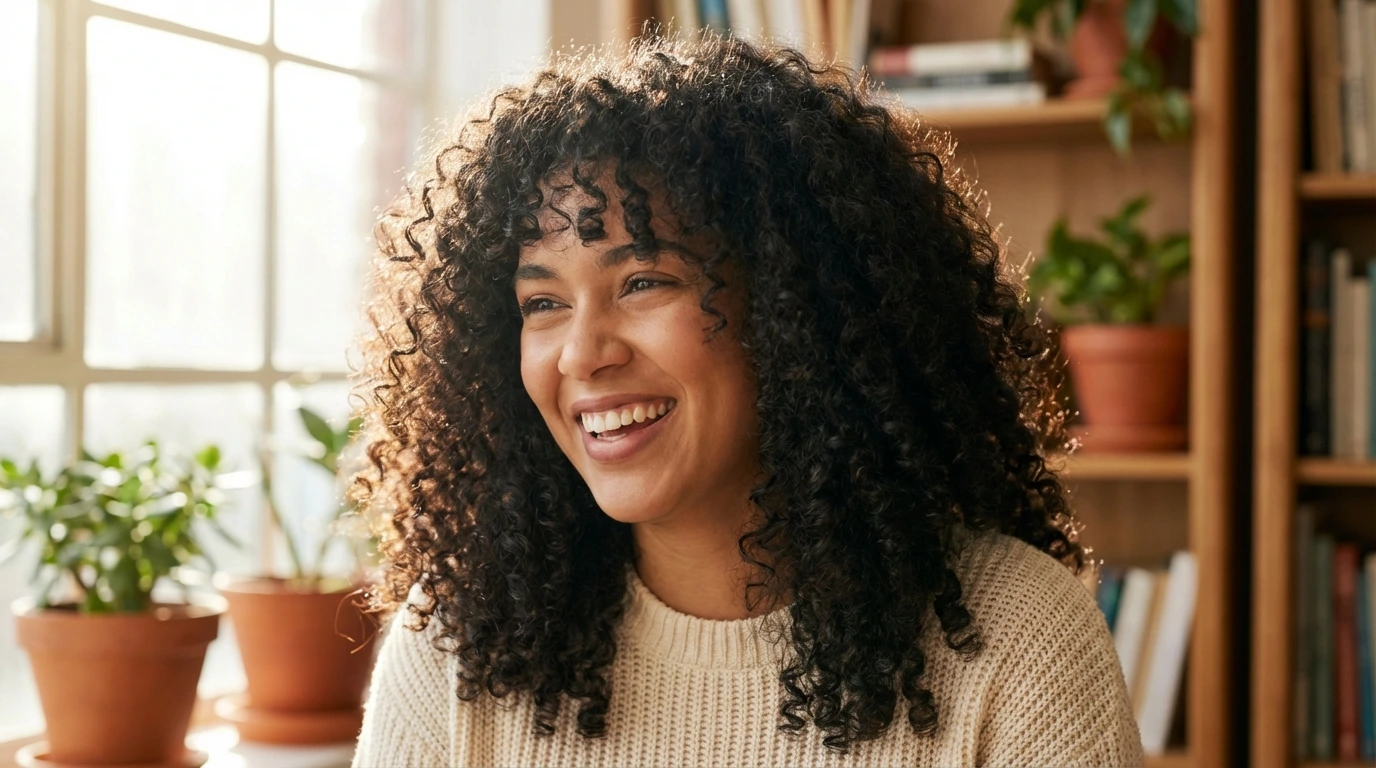 6. Face-Framing Layers for Curls