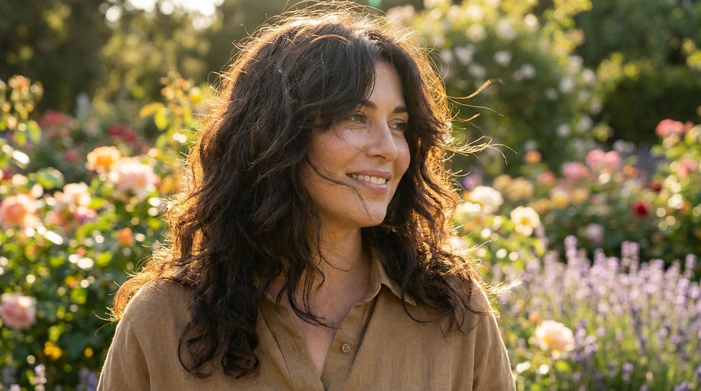 7. Textured Layers for Thick Wavy Hair