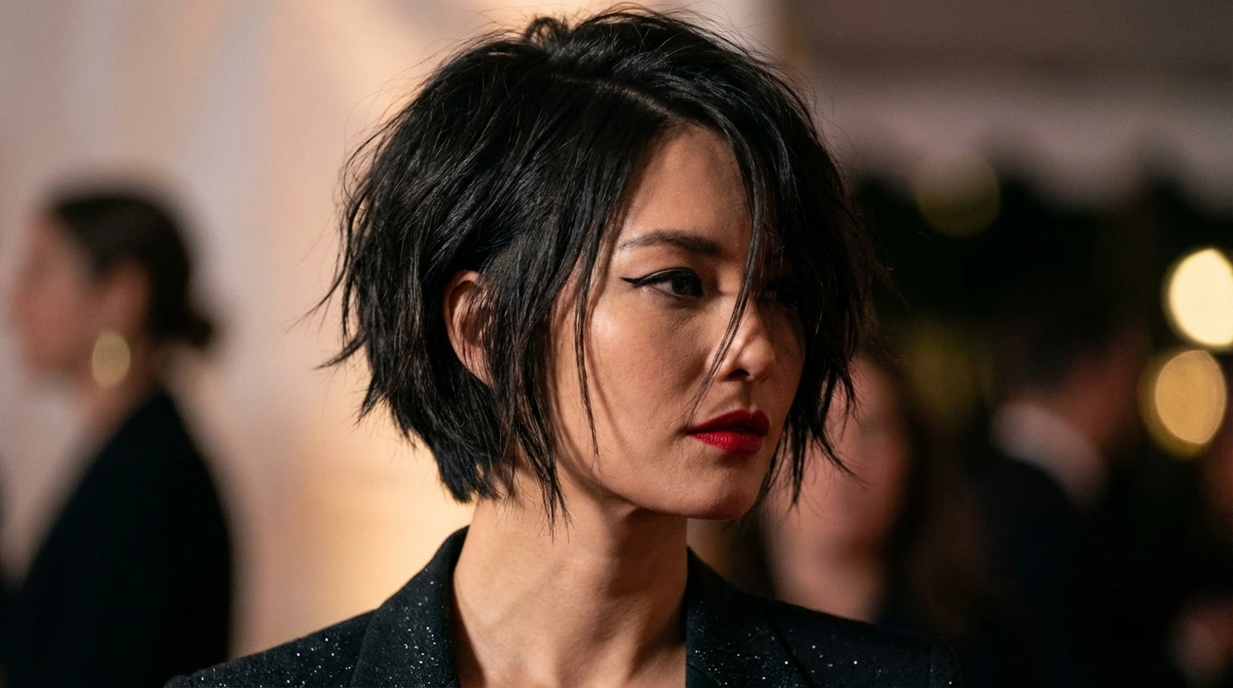 Asymmetrical Choppy Bob