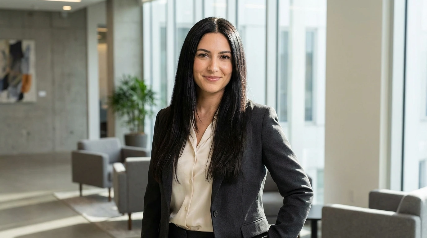 Classic Sleek Middle Part