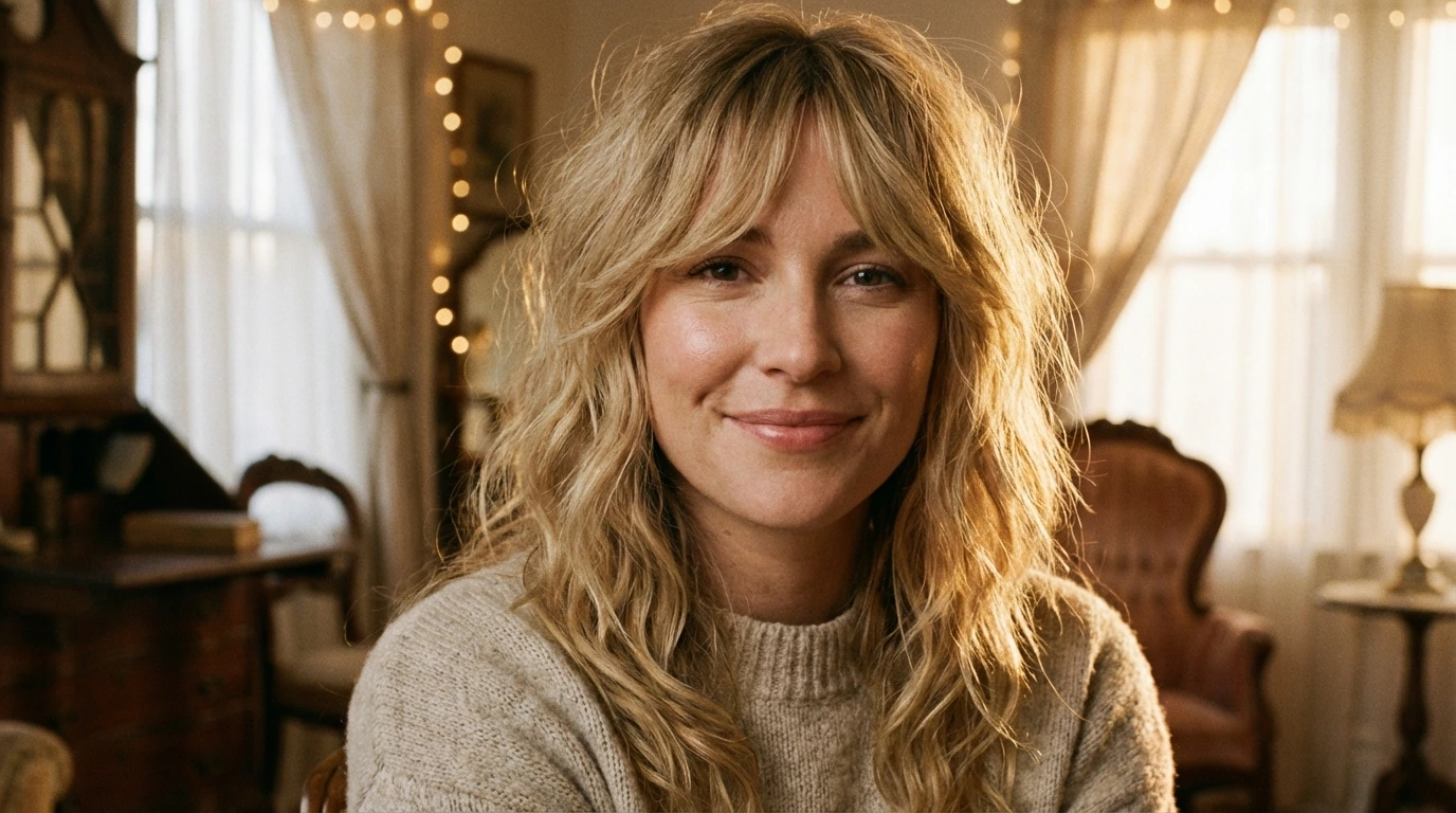 Soft Layers with Curtain Bangs