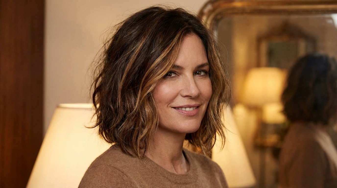 Textured Bob with Highlights