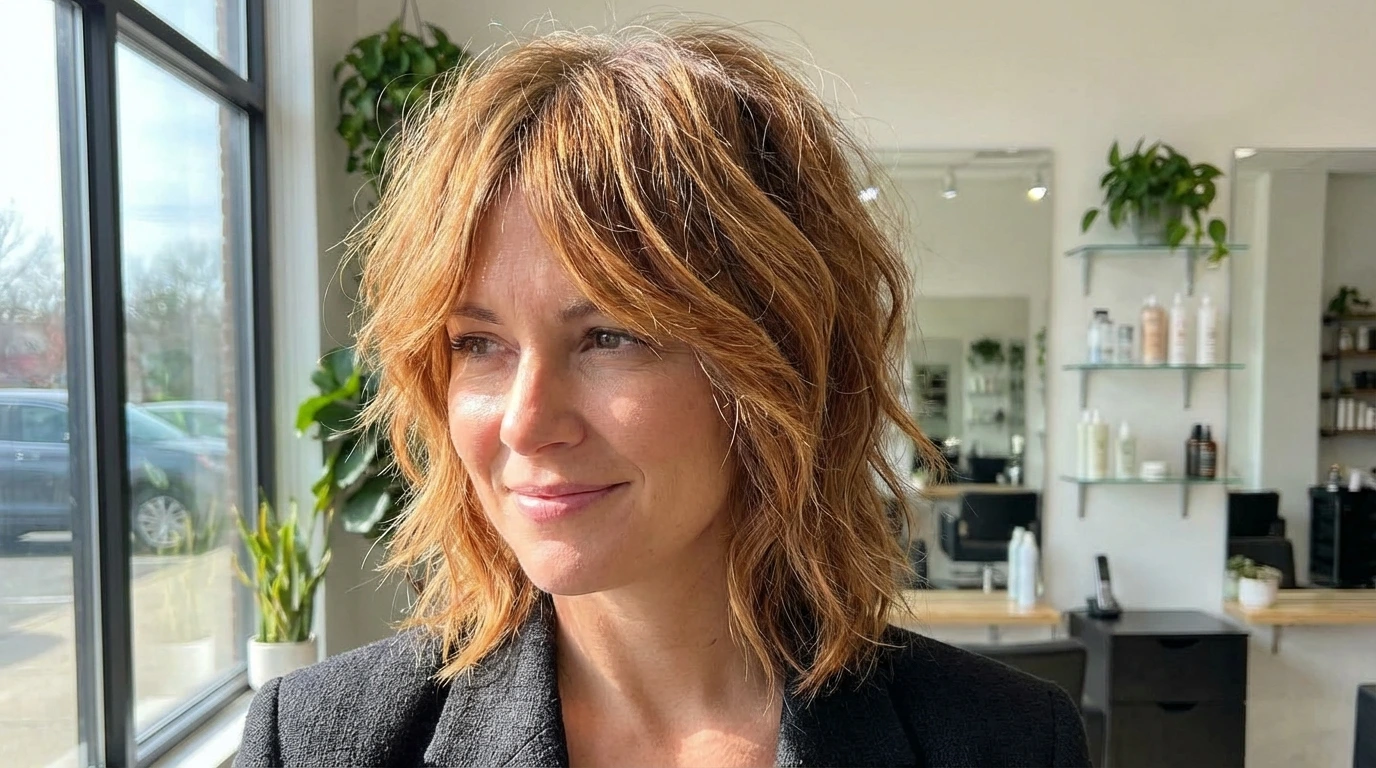 Layered Shag with Highlights