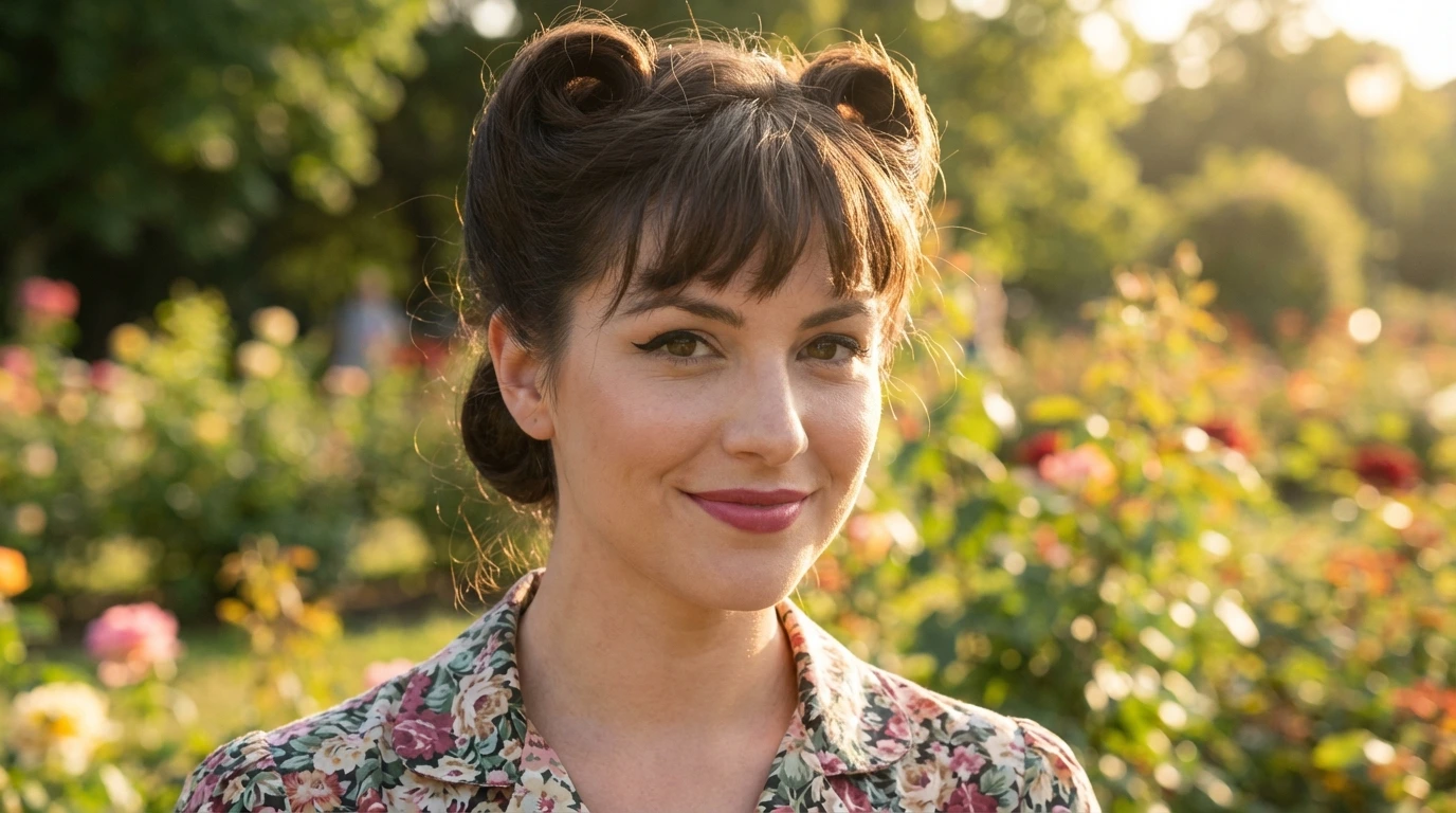 Victory Roll with Bangs