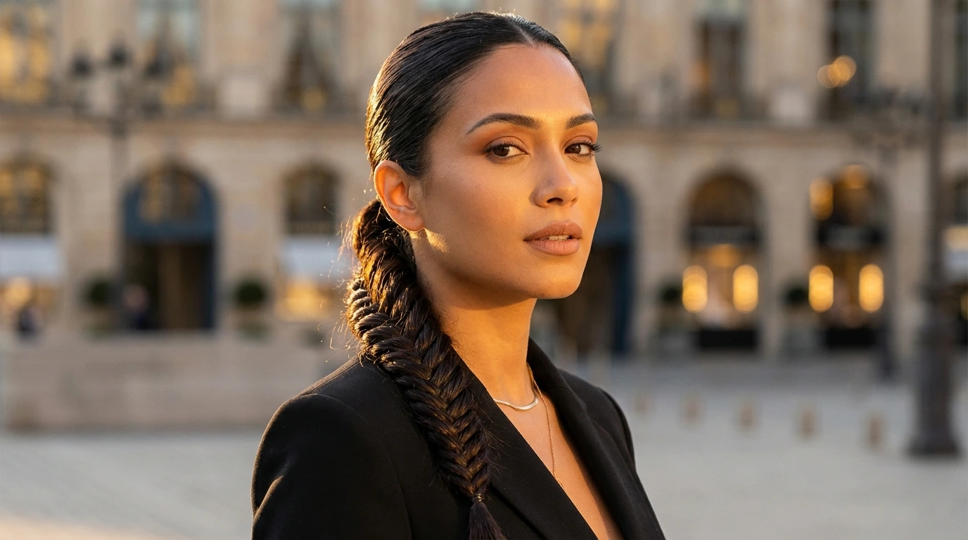 Sleek Braided Ponytail