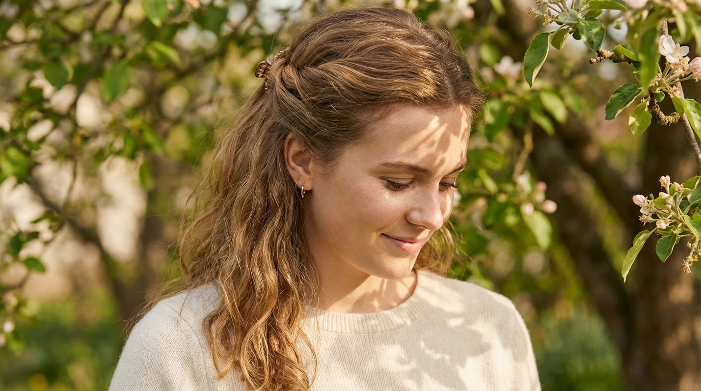 Half-Up, Half-Down Twist