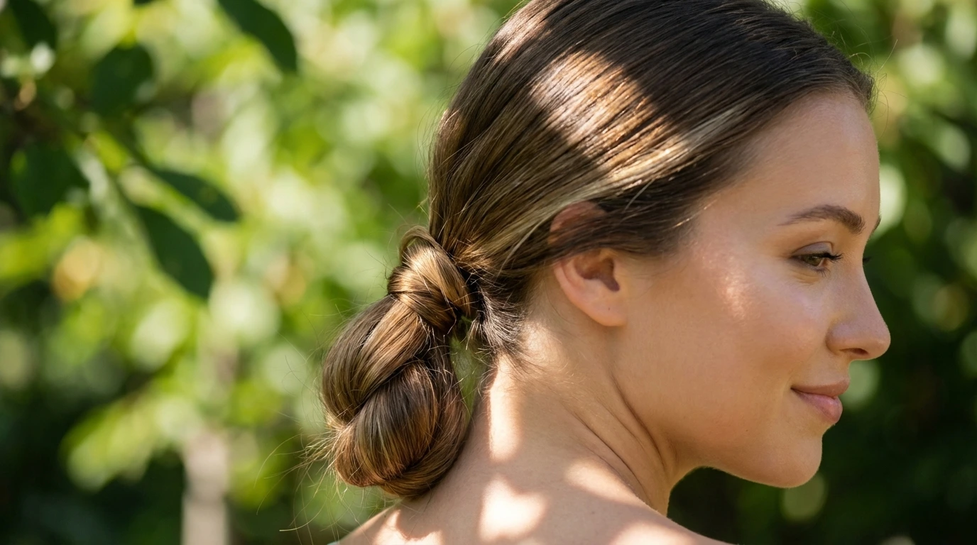 Low Ponytail with a Twist