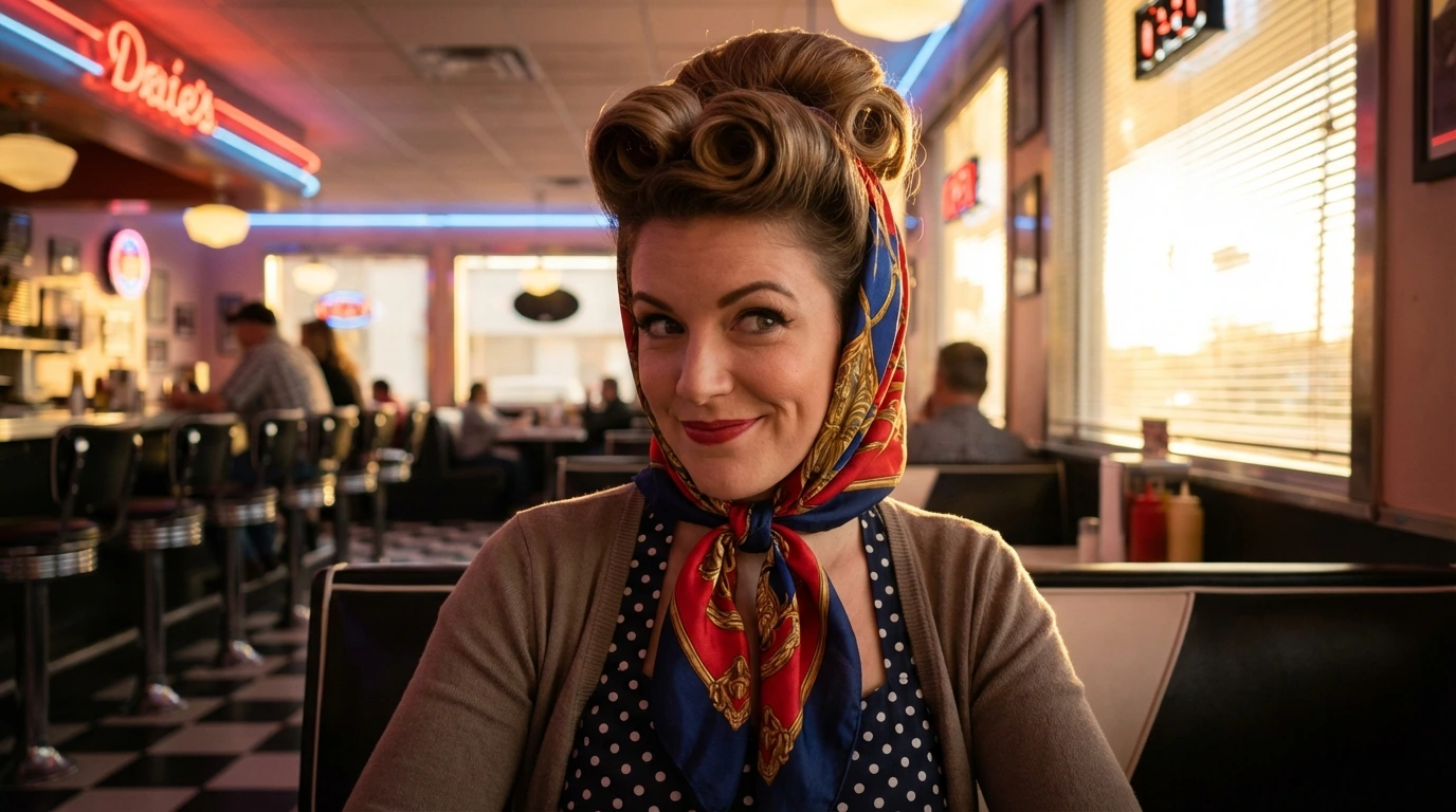 Pin-Up Inspired Updo
